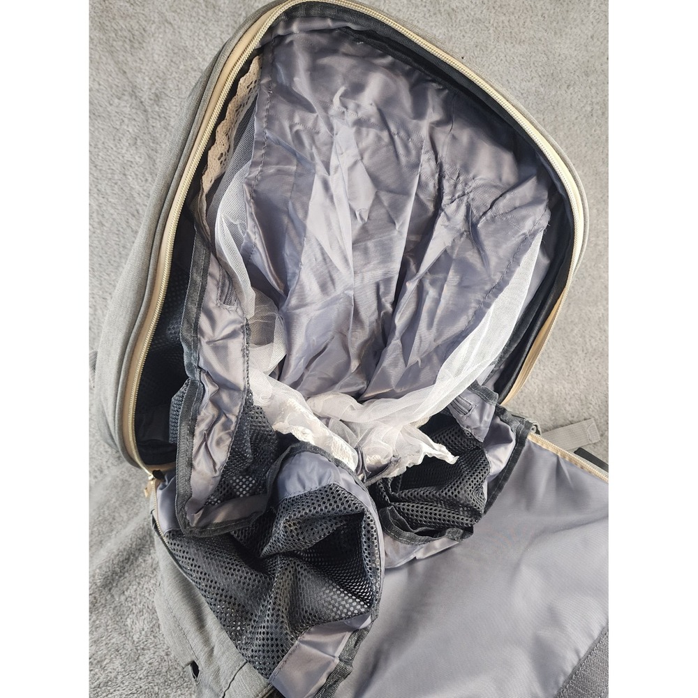 Cherrysea Diaper Bag Backpack Gray USB Charging Port Insulated Pockets Quilted - Picture 10 of 16